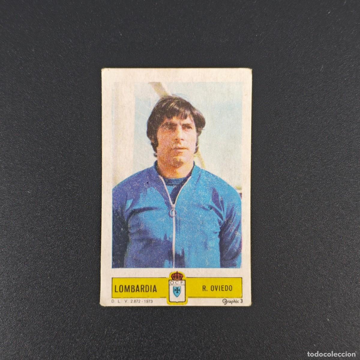 Cromos de F&uacute;tbol: CROMO FUTBOL LIGA ESTE LOMBARDIA REAL OVIEDO NUNCA PEGADO SIN PEGAR 73 74 1973 1974 RA526