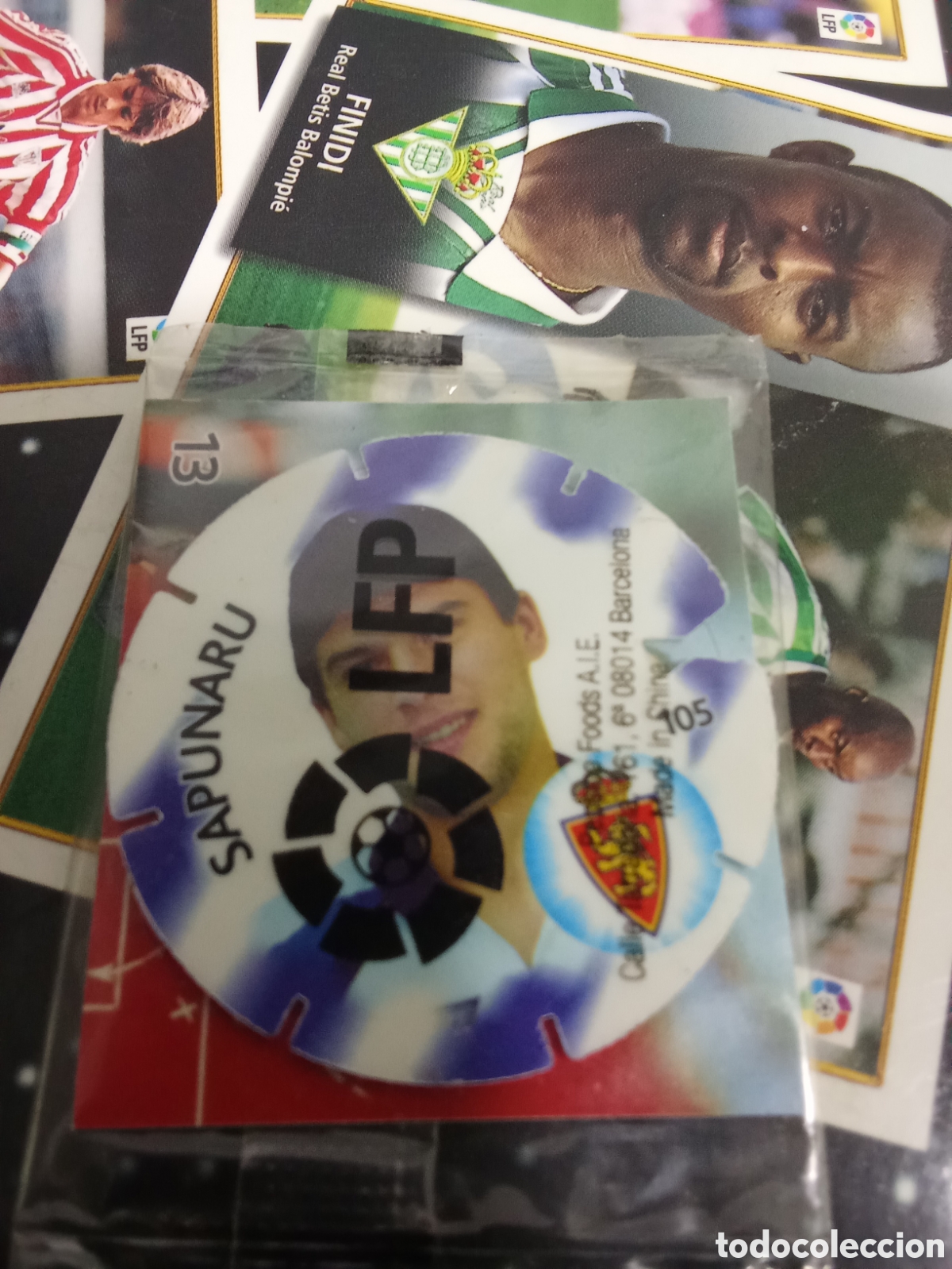 Cromos de Futebol: N&ordm; 105 SAPUNARU ZARAGOZA TAZO LIGA 2012-2013 MATULIGA 12-13 NUEVO