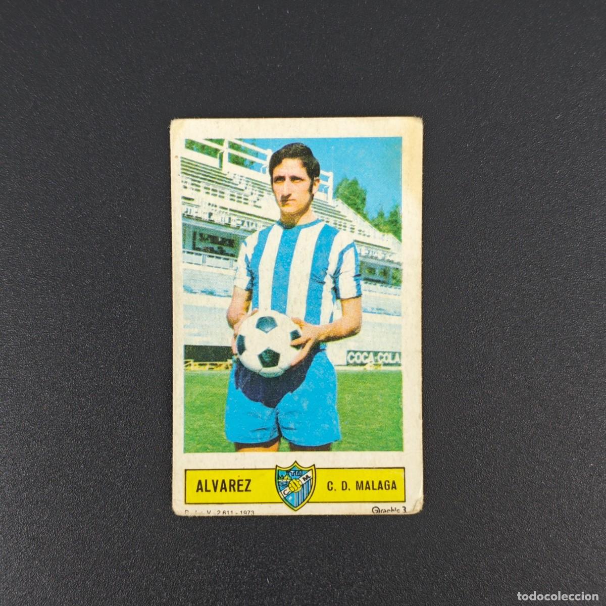 Cromos de F&uacute;tbol: CROMO FUTBOL LIGA ESTE ALVAREZ MALAGA NUNCA PEGADO SIN PEGAR 73 74 1973 1974 RA526