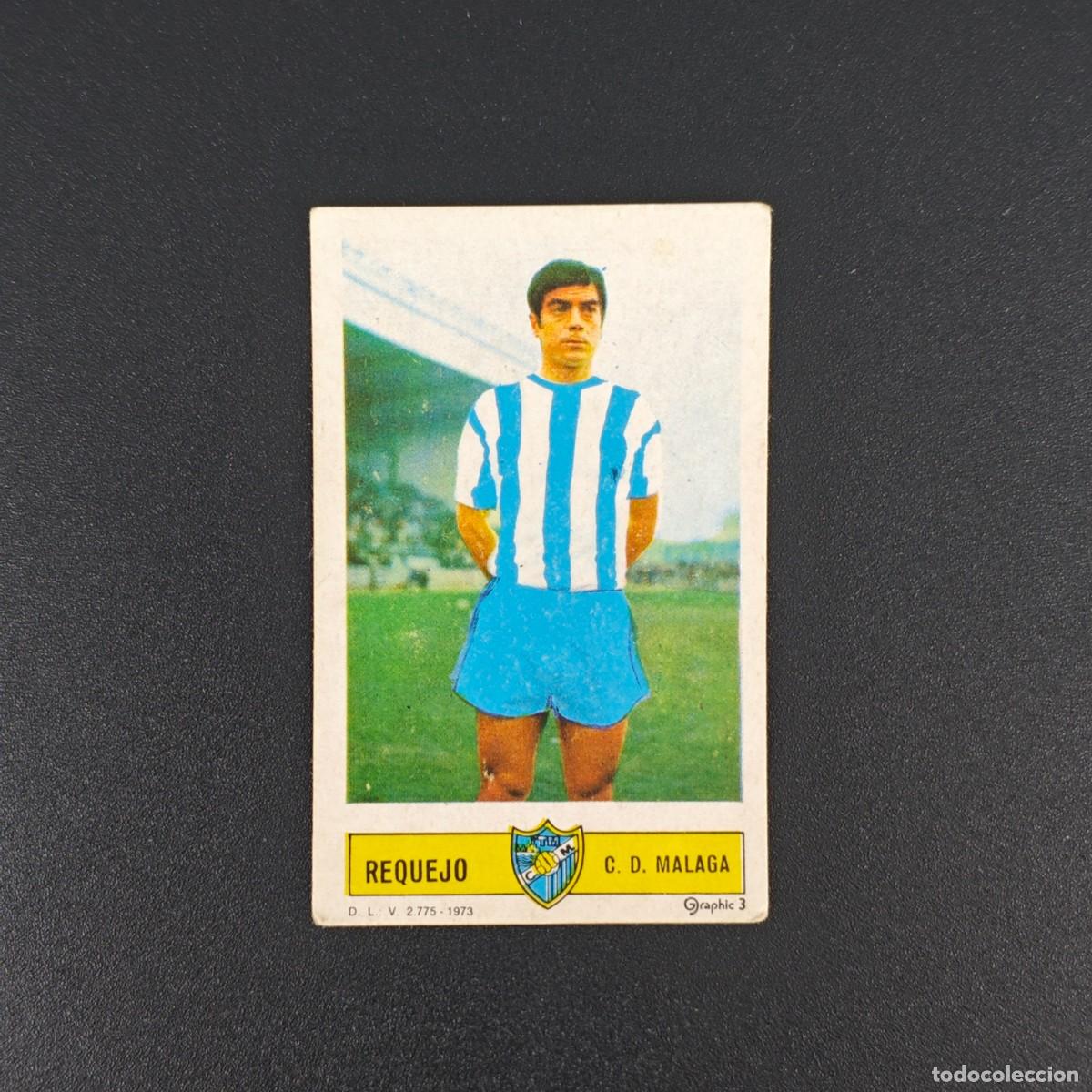 Cromos de F&uacute;tbol: CROMO FUTBOL LIGA ESTE REQUEJO MALAGA NUNCA PEGADO SIN PEGAR 73 74 1973 1974 RA526