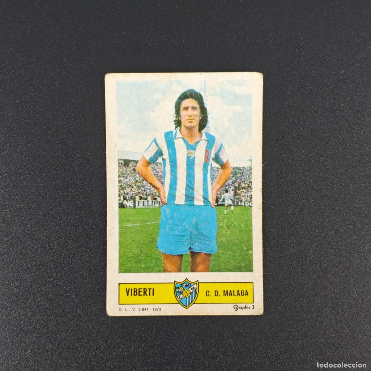 Cromos de F&uacute;tbol: CROMO FUTBOL LIGA ESTE VIBERTI MALAGA NUNCA PEGADO SIN PEGAR 73 74 1973 1974 RA526