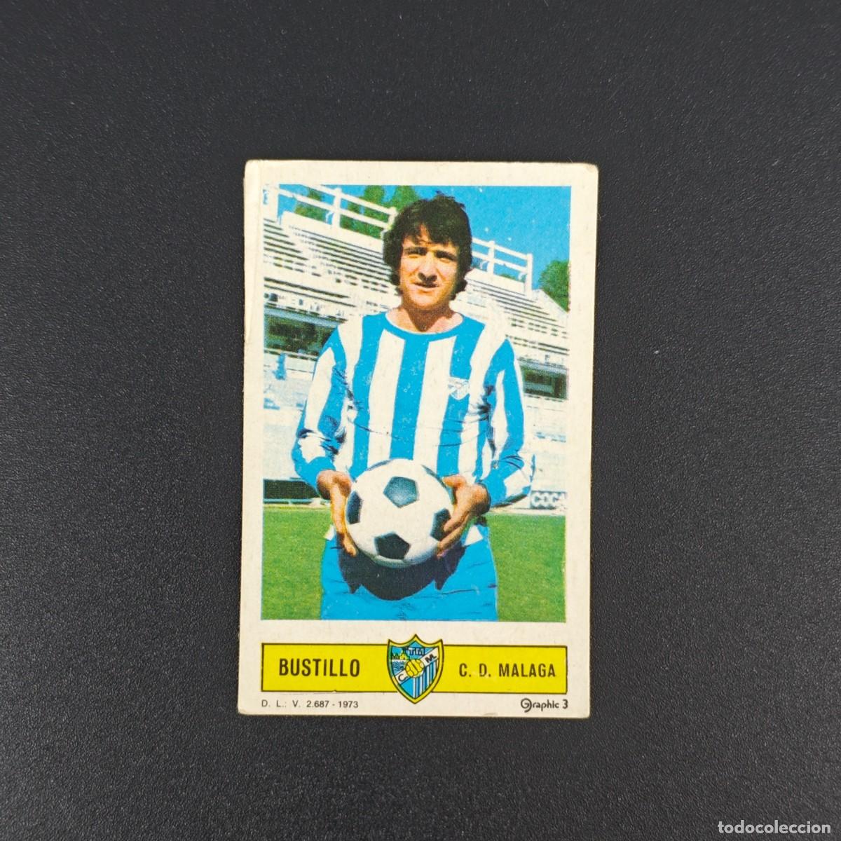 Cromos de F&uacute;tbol: CROMO FUTBOL LIGA ESTE BUSTILLO MALAGA NUNCA PEGADO SIN PEGAR 73 74 1973 1974 RA526