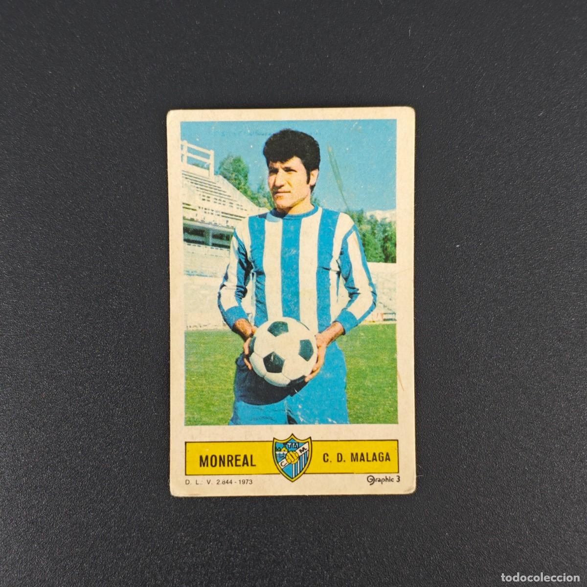 Cromos de F&uacute;tbol: CROMO FUTBOL LIGA ESTE MONREAL MALAGA NUNCA PEGADO SIN PEGAR 73 74 1973 1974 RA526