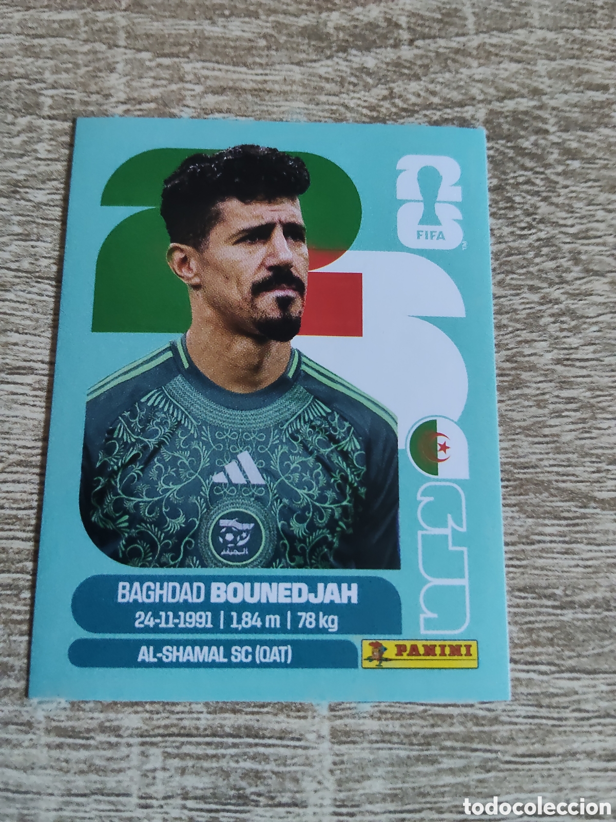 Cromos de F&uacute;tbol: Panini mundial 2026 ALG 19 Baghdad Bounedjah Argelia