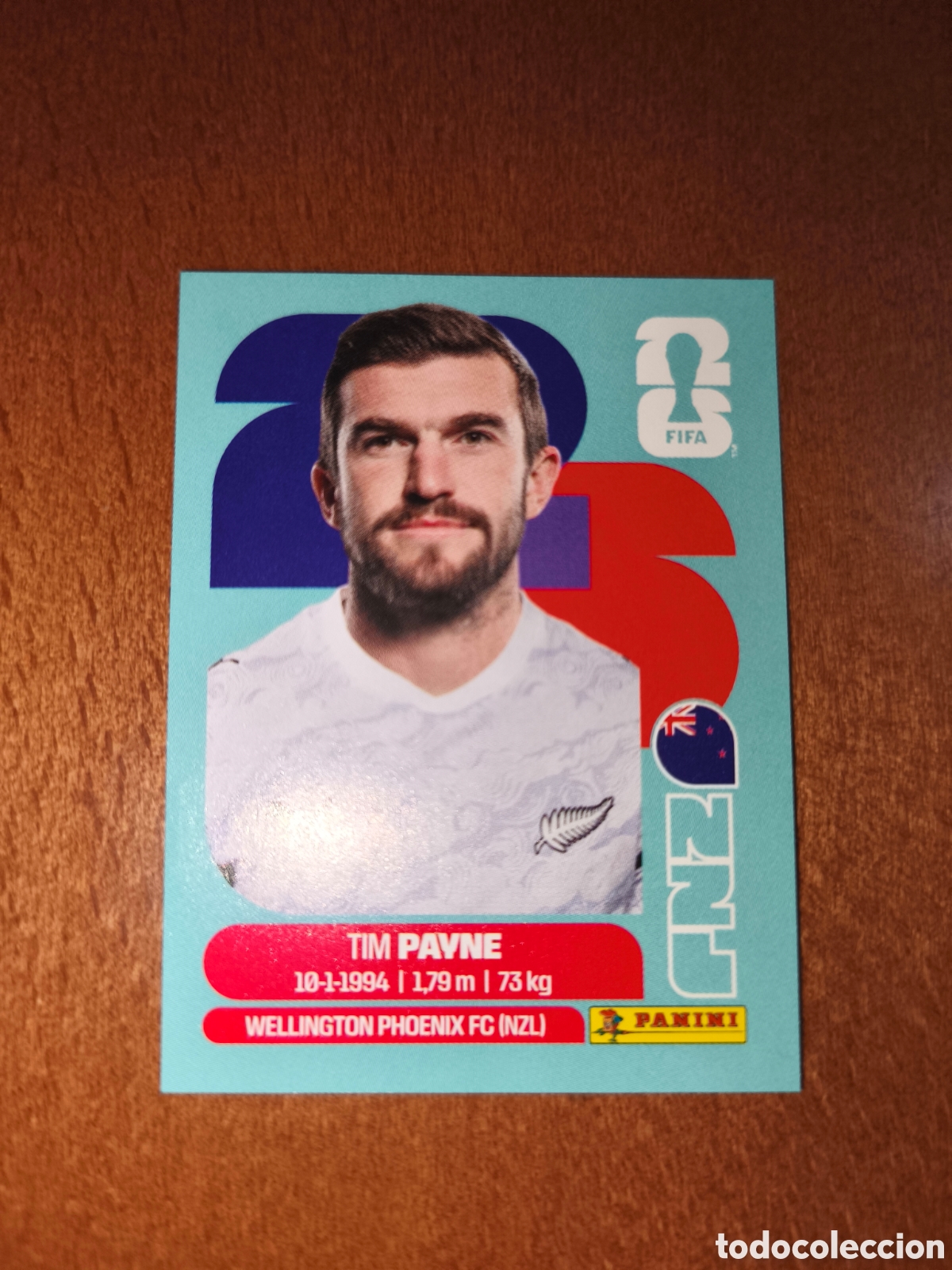 Cromos de F&uacute;tbol: NZL6 Tim Payne NZL 6 Fifa World Cup 2026 Nueva Zelanda