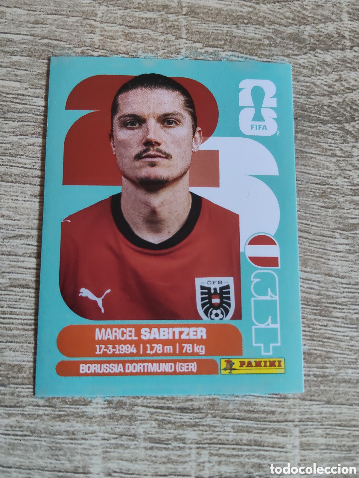 Cromos de F&uacute;tbol: Panini mundial 2026 AUT 11 Marcel Sabitzer Austria