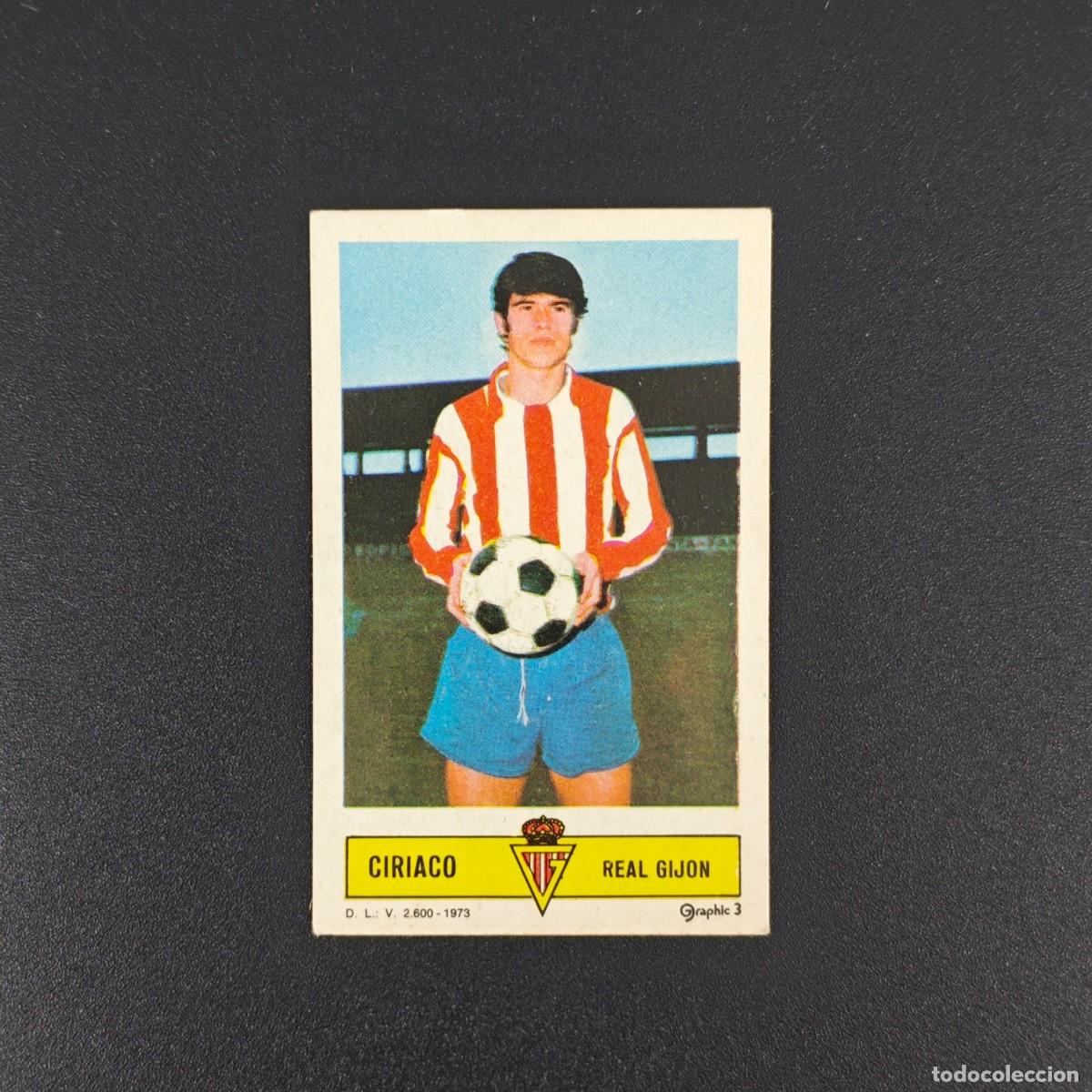 Cromos de F&uacute;tbol: CROMO FUTBOL LIGA ESTE CIRIACO REAL SPORTING GIJON NUNCA PEGADO SIN PEGAR 73 74 1973 1974 RA526