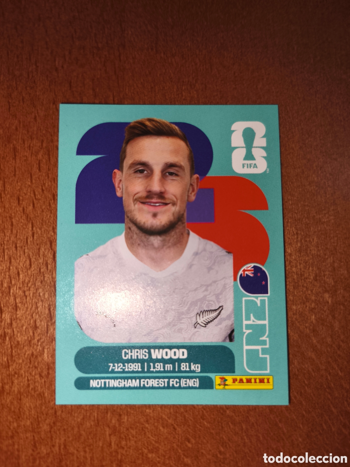 Cromos de F&uacute;tbol: NZL17 Chris Wood NZL 17 Fifa World Cup 2026 Nueva Zelanda