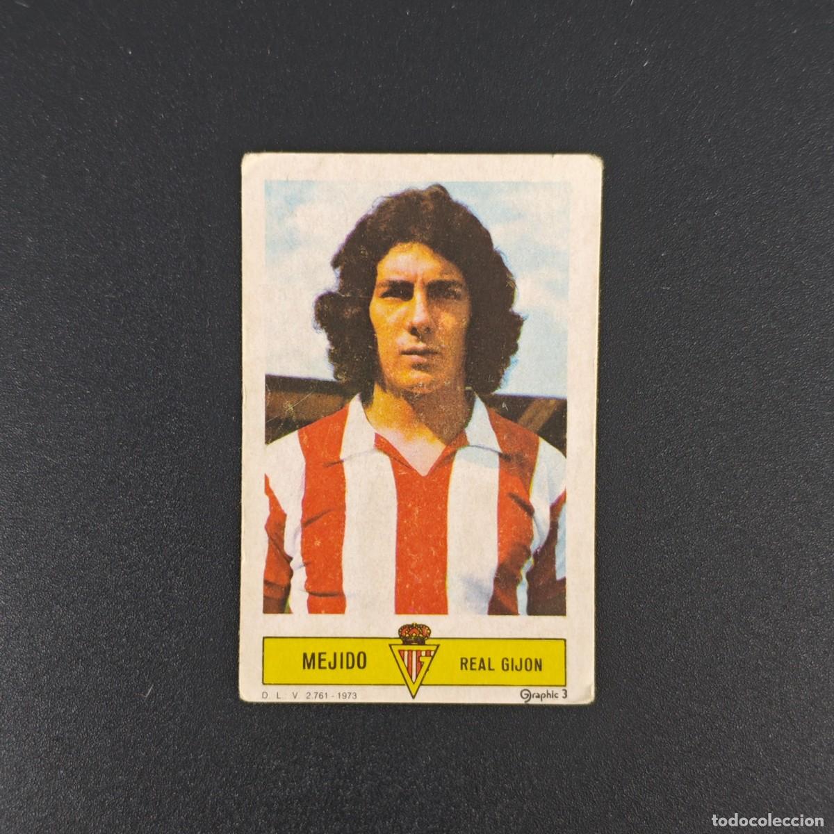 Cromos de F&uacute;tbol: CROMO FUTBOL LIGA ESTE MEJIDO REAL SPORTING GIJON NUNCA PEGADO SIN PEGAR 73 74 1973 1974 RA526