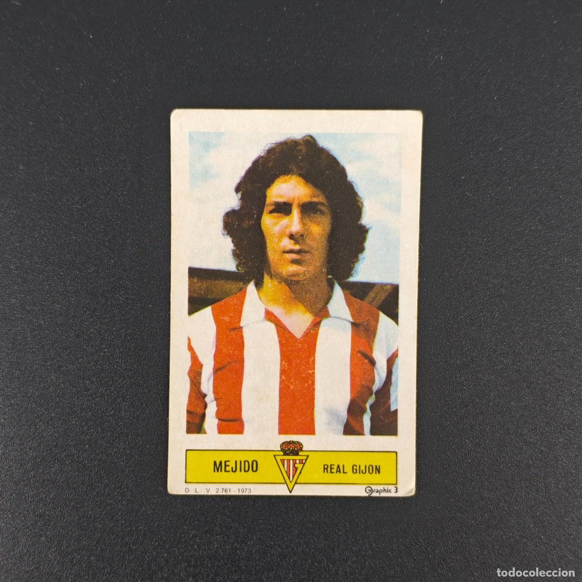Cromos de F&uacute;tbol: CROMO FUTBOL LIGA ESTE MEJIDO REAL SPORTING GIJON NUNCA PEGADO SIN PEGAR 73 74 1973 1974 RA526