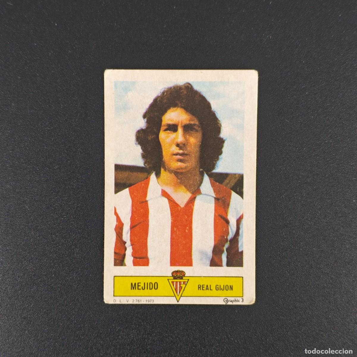 Cromos de F&uacute;tbol: CROMO FUTBOL LIGA ESTE MEJIDO REAL SPORTING GIJON NUNCA PEGADO SIN PEGAR 73 74 1973 1974 RA526