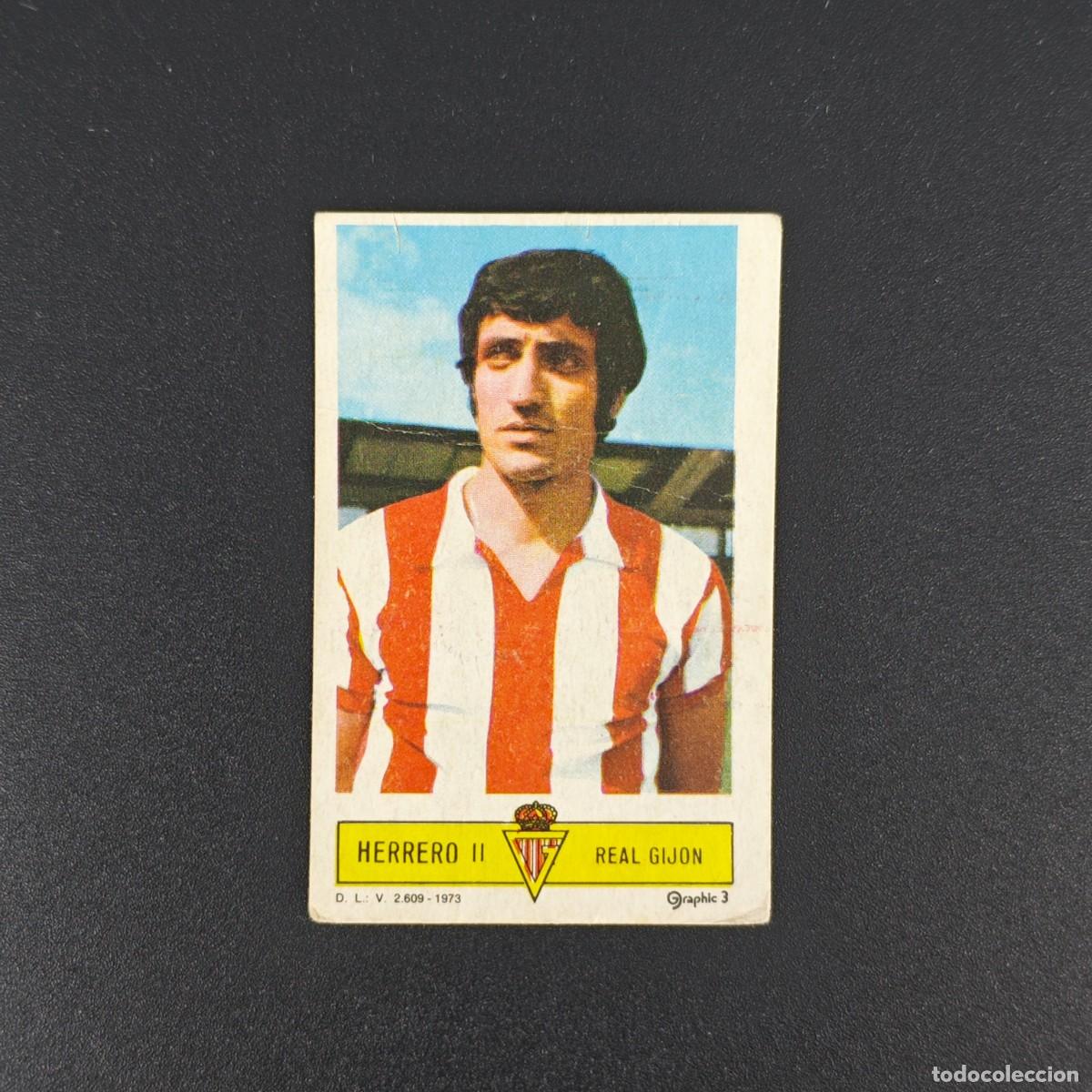 Cromos de F&uacute;tbol: CROMO FUTBOL LIGA ESTE HERRERO II REAL SPORTING GIJON NUNCA PEGADO SIN PEGAR 73 74 1973 1974 RA526