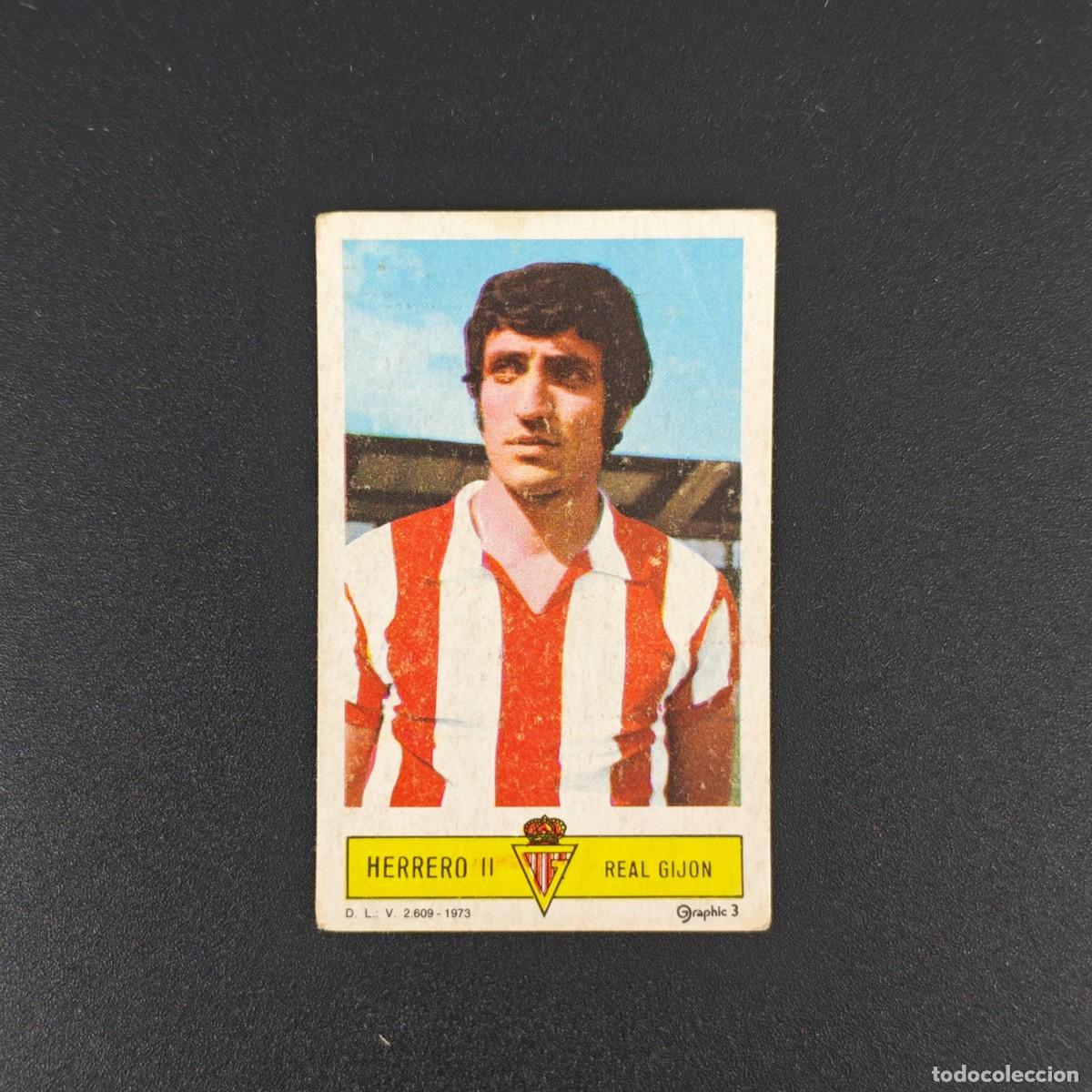 Cromos de F&uacute;tbol: CROMO FUTBOL LIGA ESTE HERRERO II REAL SPORTING GIJON NUNCA PEGADO SIN PEGAR 73 74 1973 1974 RA526
