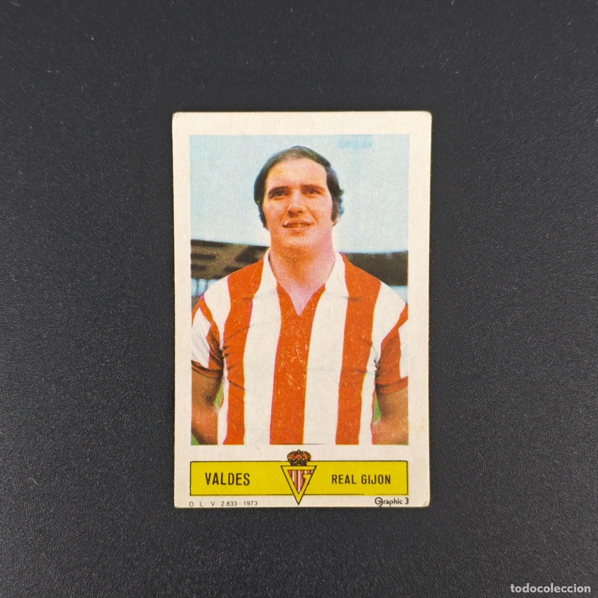 Cromos de F&uacute;tbol: CROMO FUTBOL LIGA ESTE VALDES REAL SPORTING GIJON NUNCA PEGADO SIN PEGAR 73 74 1973 1974 RA526
