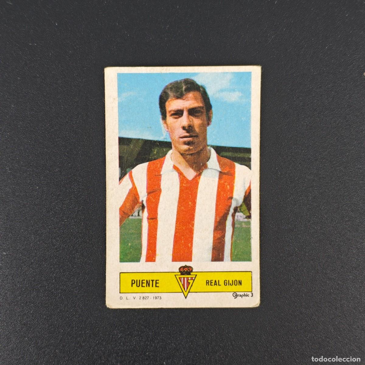 Cromos de F&uacute;tbol: CROMO FUTBOL LIGA ESTE PUENTE REAL SPORTING GIJON NUNCA PEGADO SIN PEGAR 73 74 1973 1974 RA526