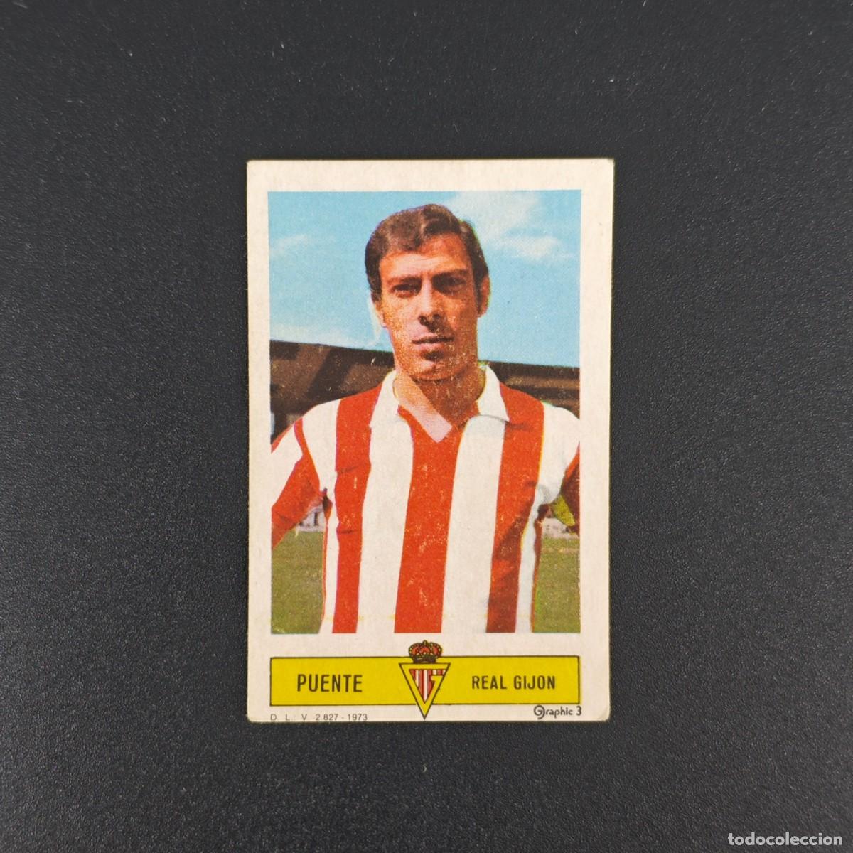 Cromos de F&uacute;tbol: CROMO FUTBOL LIGA ESTE PUENTE REAL SPORTING GIJON NUNCA PEGADO SIN PEGAR 73 74 1973 1974 RA526