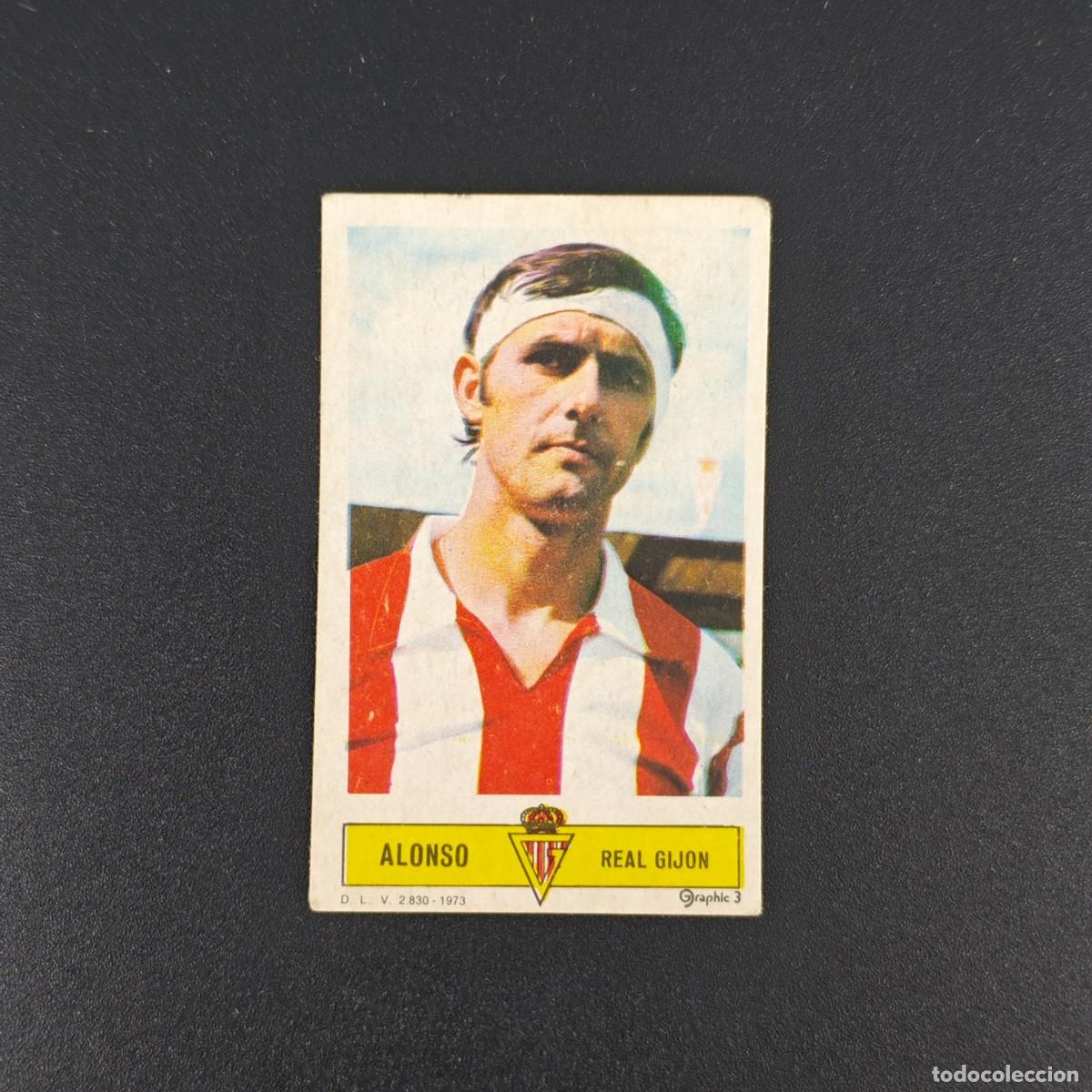 Cromos de F&uacute;tbol: CROMO FUTBOL LIGA ESTE ALONSO REAL SPORTING GIJON NUNCA PEGADO SIN PEGAR 73 74 1973 1974 RA526
