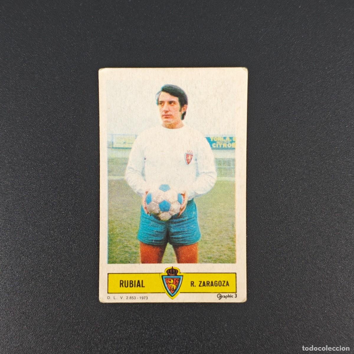 Cromos de F&uacute;tbol: CROMO FUTBOL LIGA ESTE RUBIAL REAL ZARAGOZA NUNCA PEGADO SIN PEGAR 73 74 1973 1974 RA526