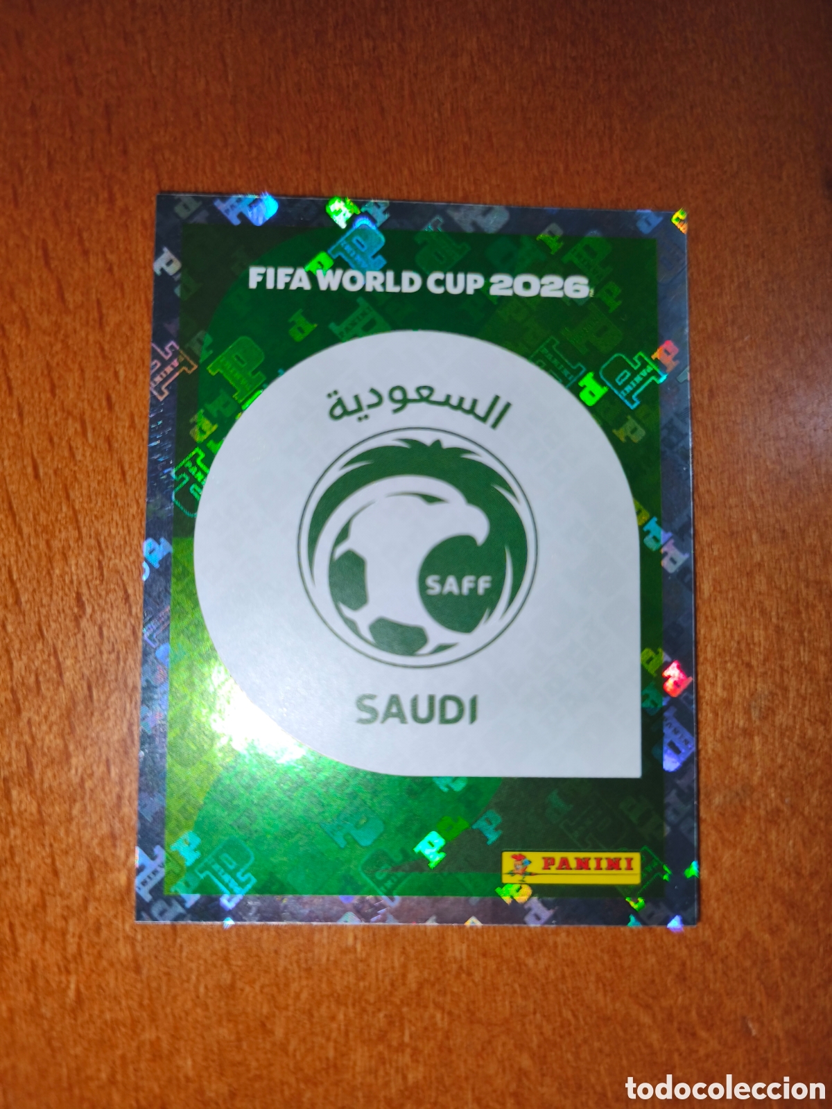 Fu&szlig;ball-Sticker: KSA1 Escudo KSA 1 Fifa World Cup 2026 Arabia Saud&iacute;