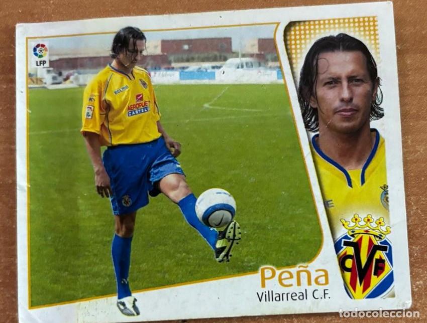 Fu&szlig;ball-Sticker: EDICIONES ESTE 2004-2005 04 05 PE&Ntilde;A (VILLARREAL) COLOCA VENTANILLA LEER