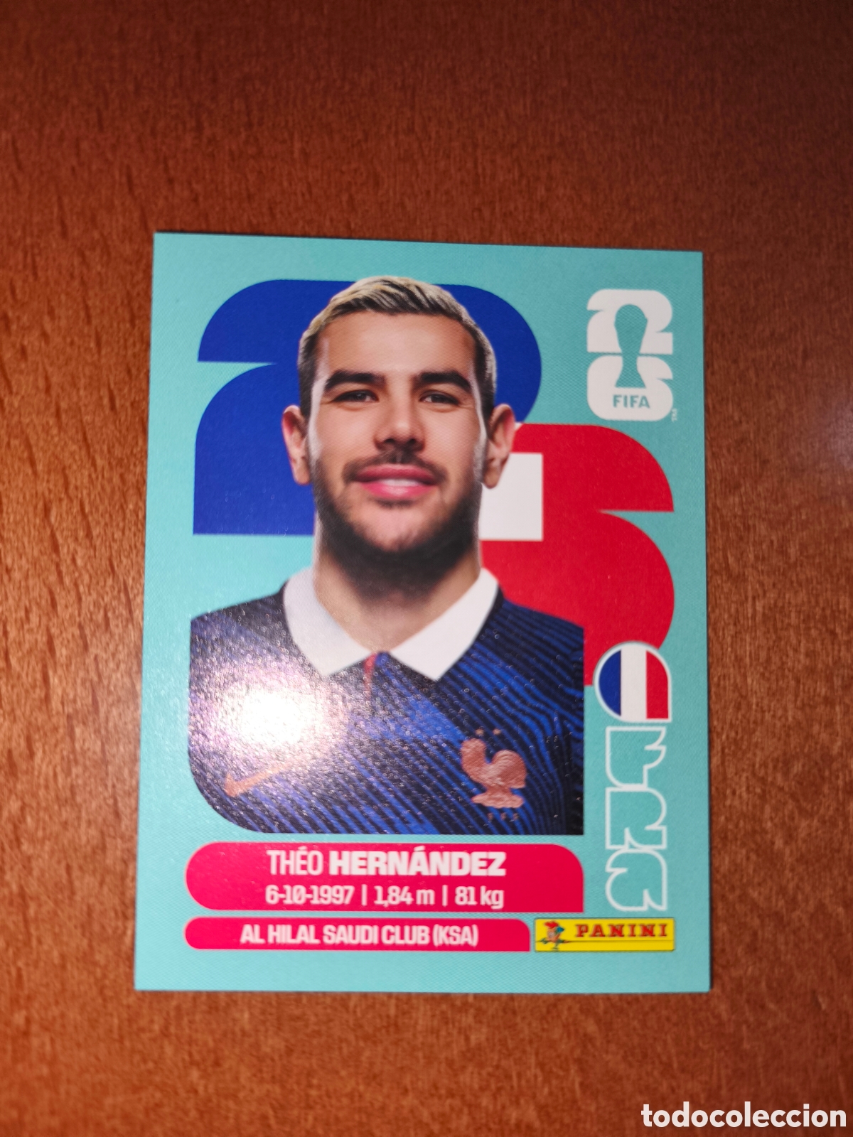 Fu&szlig;ball-Sticker: FRA3 Theo Hern&aacute;ndez FRA 3 Fifa World Cup 2026 Francia