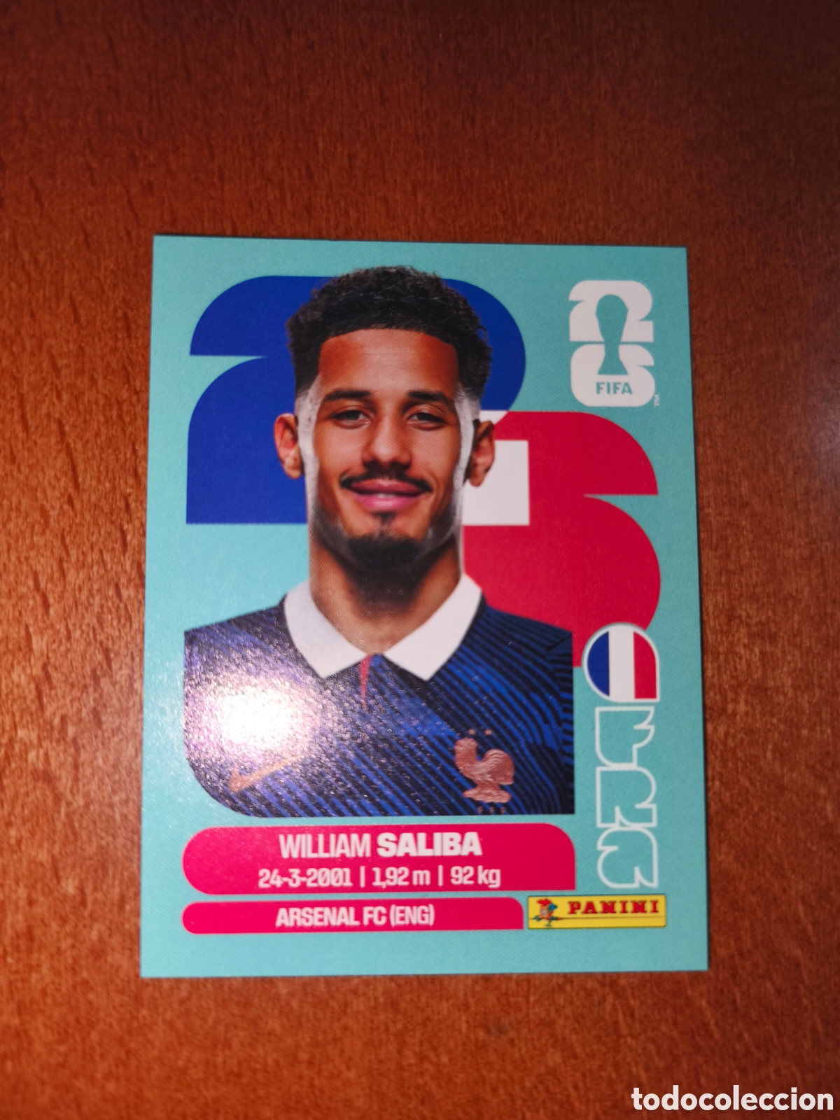 Football Stickers: FRA4 William Saliba FRA 4 Fifa World Cup 2026 Francia