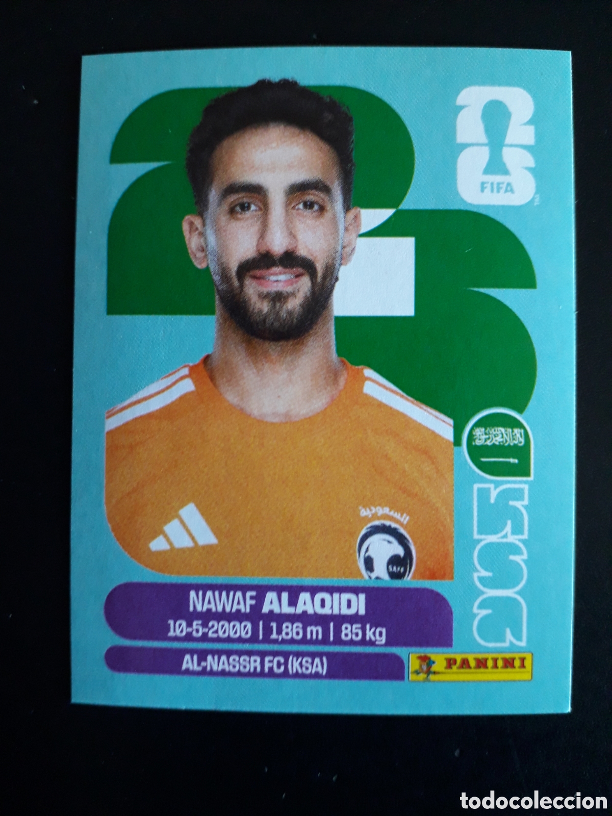 Football Stickers: ALAQIDI ARABIA SAUD&Iacute; KSA 2 MUNDIAL F&Uacute;TBOL 2026 FIFA WORLD CUP PANINI SIN PEGAR PEDIDO M&Iacute;NIMO 3&euro;