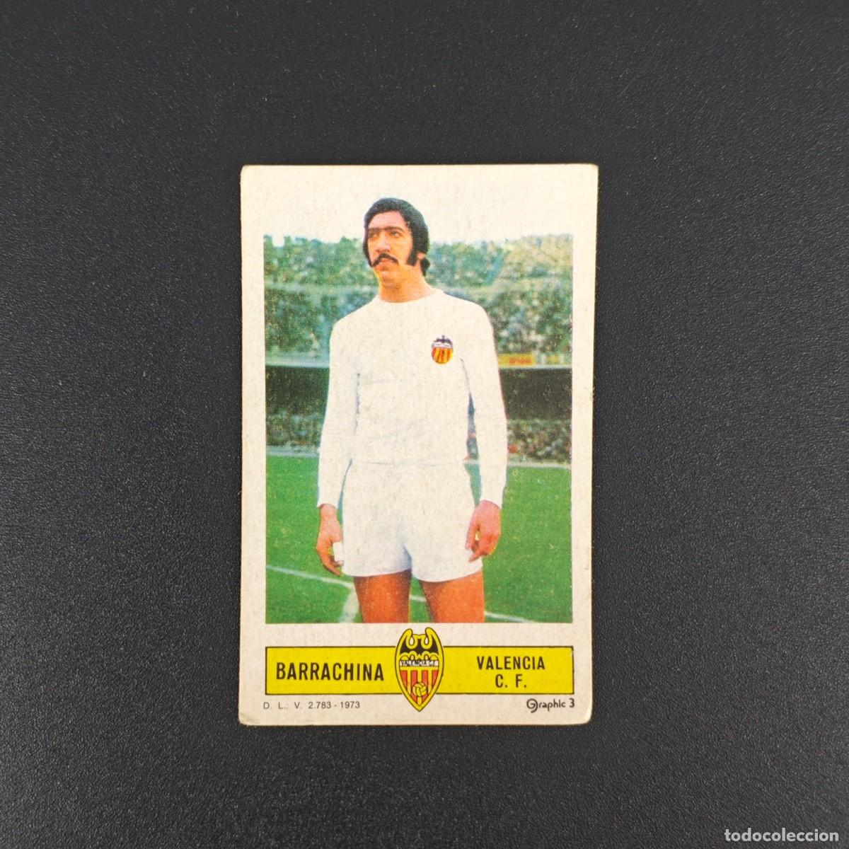 Figurine di Calcio: CROMO FUTBOL LIGA ESTE BARRACHINA VALENCIA NUNCA PEGADO SIN PEGAR 73 74 1973 1974 RA526