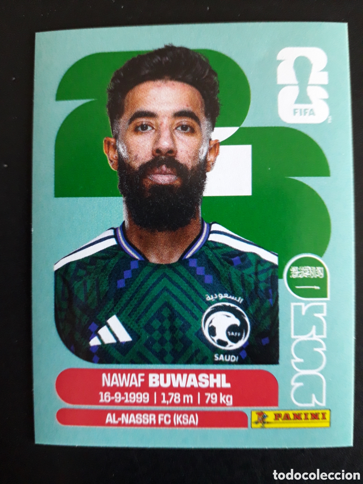 Cromos de F&uacute;tbol: BUWASHL ARABIA SAUD&Iacute; KSA 5 MUNDIAL F&Uacute;TBOL 2026 FIFA WORLD CUP PANINI SIN PEGAR PEDIDO M&Iacute;NIMO 3&euro;