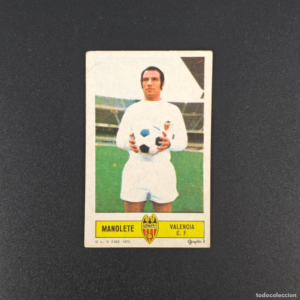 Cromos de F&uacute;tbol: CROMO FUTBOL LIGA ESTE MANOLETE VALENCIA NUNCA PEGADO SIN PEGAR 73 74 1973 1974 RA526