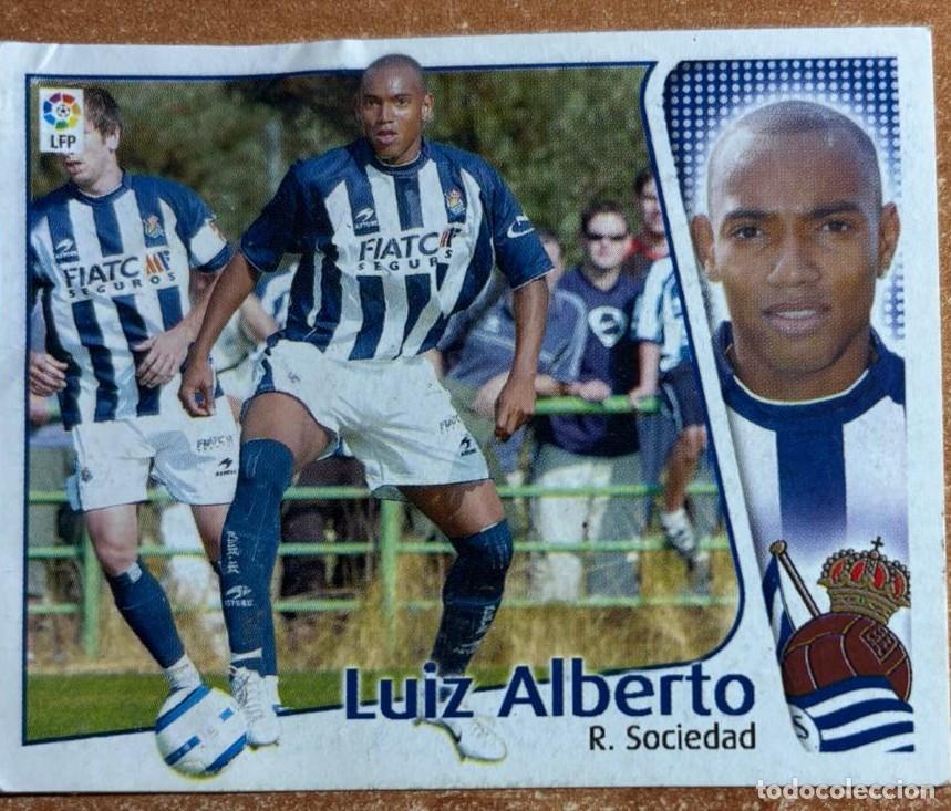 Cromos de F&uacute;tbol: EDICIONES ESTE 2004-2005 04 05 LUIZ ALBERTO (REAL SOCIEDAD) COLOCA VENTANILLA LEER