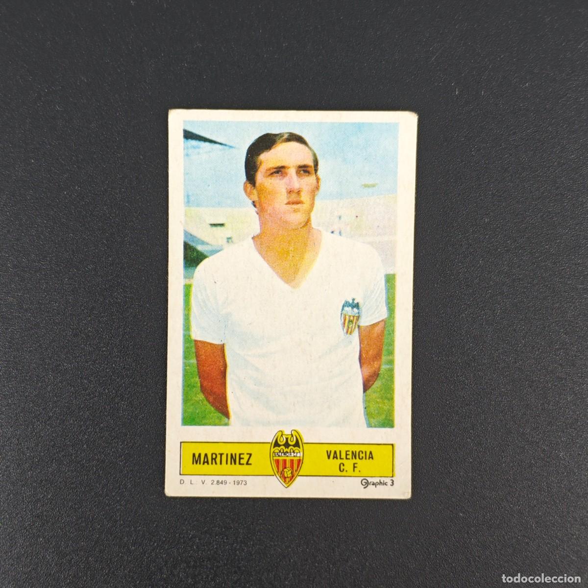 Cromos de F&uacute;tbol: CROMO FUTBOL LIGA ESTE MARTINEZ VALENCIA NUNCA PEGADO SIN PEGAR 73 74 1973 1974 RA526