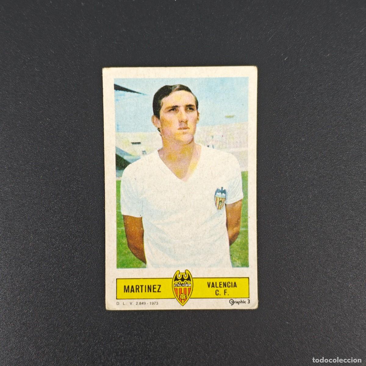 Cromos de F&uacute;tbol: CROMO FUTBOL LIGA ESTE MARTINEZ VALENCIA NUNCA PEGADO SIN PEGAR 73 74 1973 1974 RA526