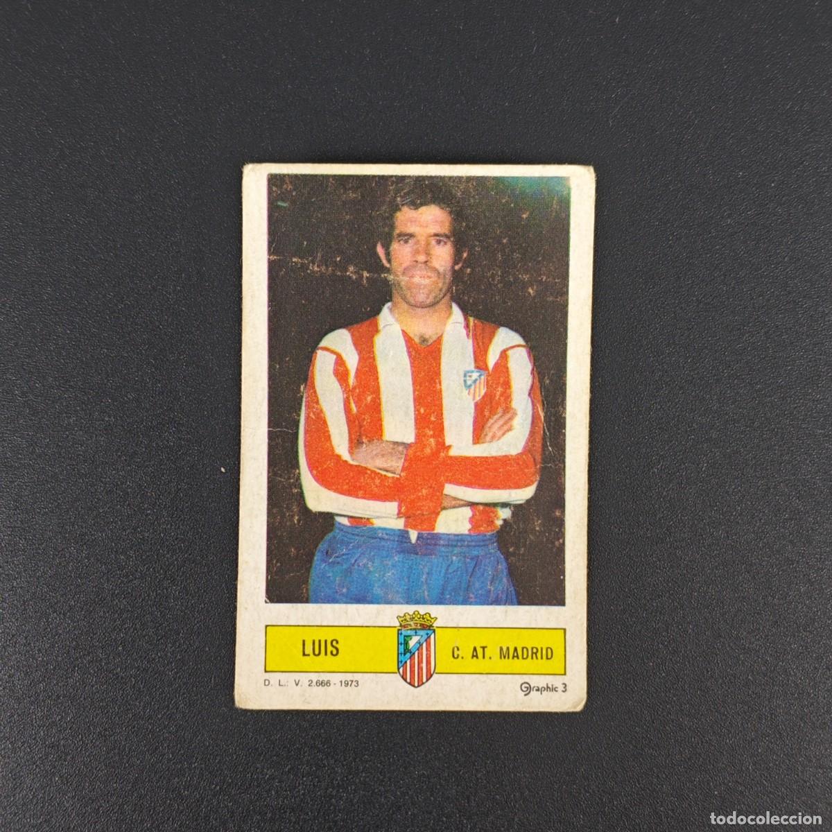 Cromos de F&uacute;tbol: CROMO FUTBOL LIGA ESTE LUIS ATLETICO MADRID NUNCA PEGADO SIN PEGAR 73 74 1973 1974 RA526