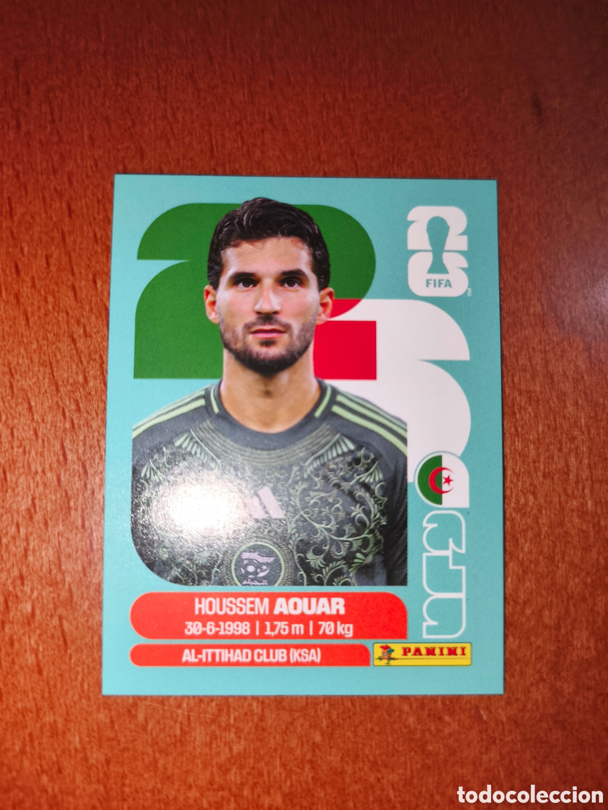 Fu&szlig;ball-Sticker: ALG9 Houssem Aouar ALG 9 Fifa World Cup 2026 Argelia