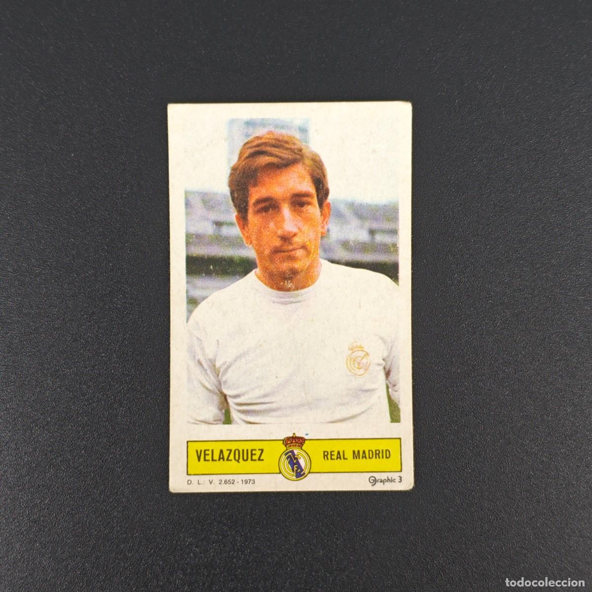 Cromos de F&uacute;tbol: CROMO FUTBOL LIGA ESTE VELAZQUEZ REAL MADRID NUNCA PEGADO SIN PEGAR 73 74 1973 1974 RA526
