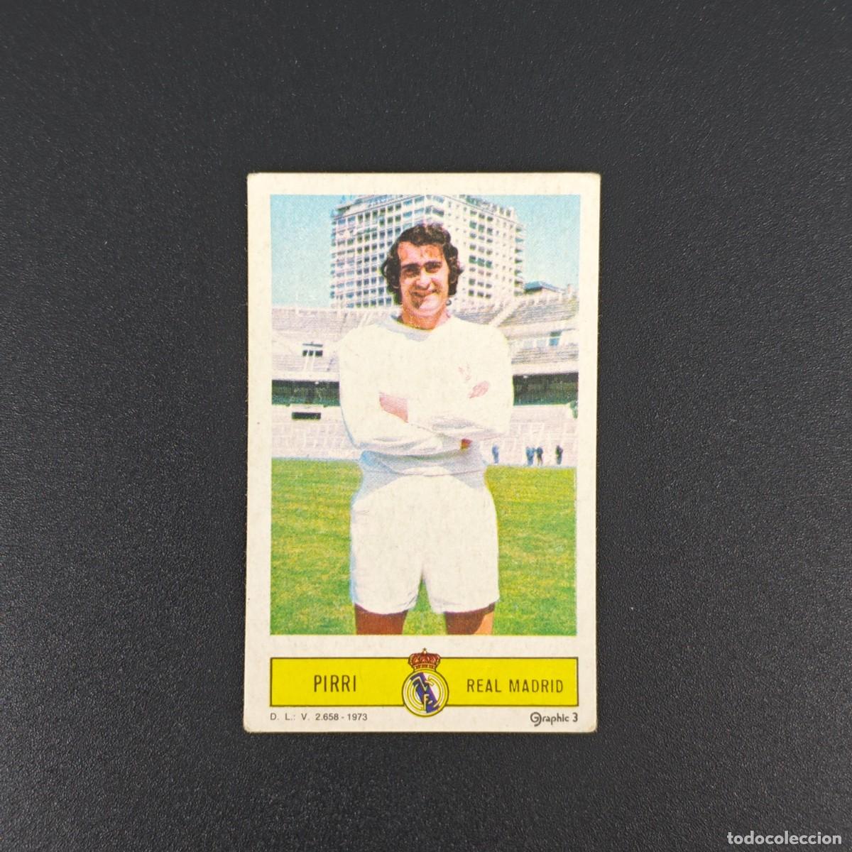 Cromos de F&uacute;tbol: CROMO FUTBOL LIGA ESTE PIRRI REAL MADRID NUNCA PEGADO SIN PEGAR 73 74 1973 1974 RA526