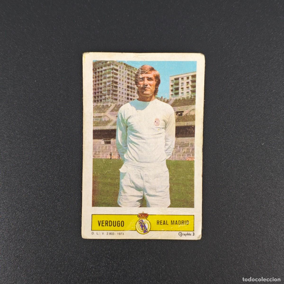 Cromos de F&uacute;tbol: CROMO FUTBOL LIGA ESTE VERDUGO REAL MADRID NUNCA PEGADO SIN PEGAR 73 74 1973 1974 RA526