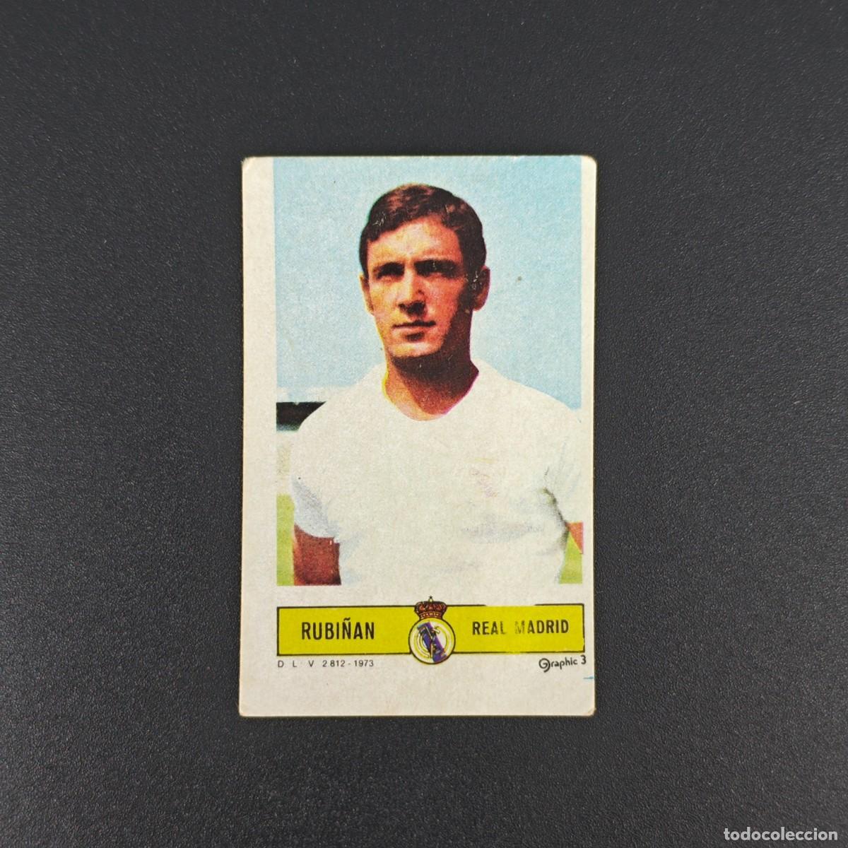 Cromos de F&uacute;tbol: CROMO FUTBOL LIGA ESTE RUBI&Ntilde;AN REAL MADRID NUNCA PEGADO SIN PEGAR 73 74 1973 1974 RA526