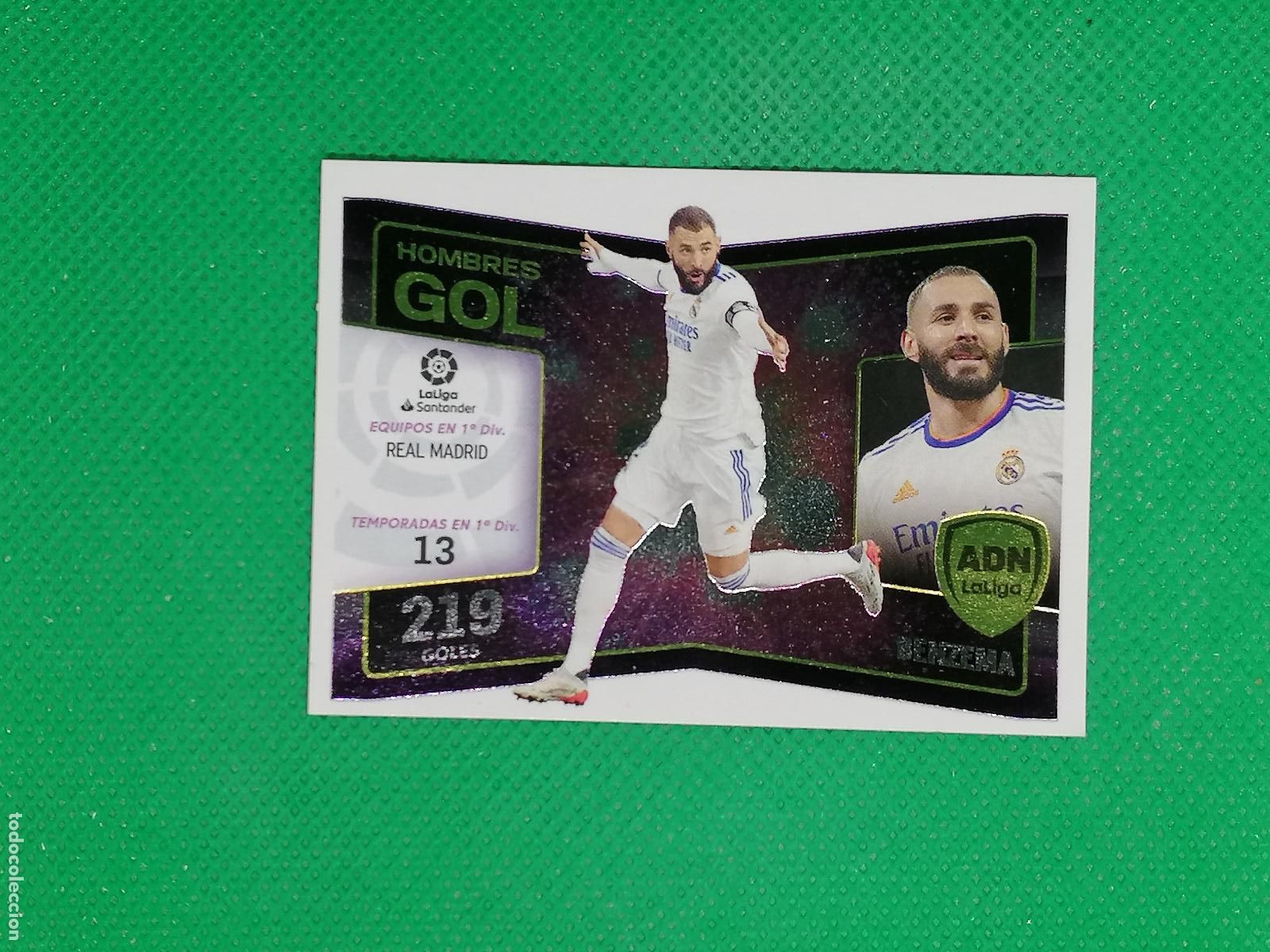 Cromos de F&uacute;tbol: 3 BENZEMA REAL MADRID HOMBRES GOL ADN LA LIGA ⚽ PANINI LIGA ESTE 22 23 2022 2023 ⚽