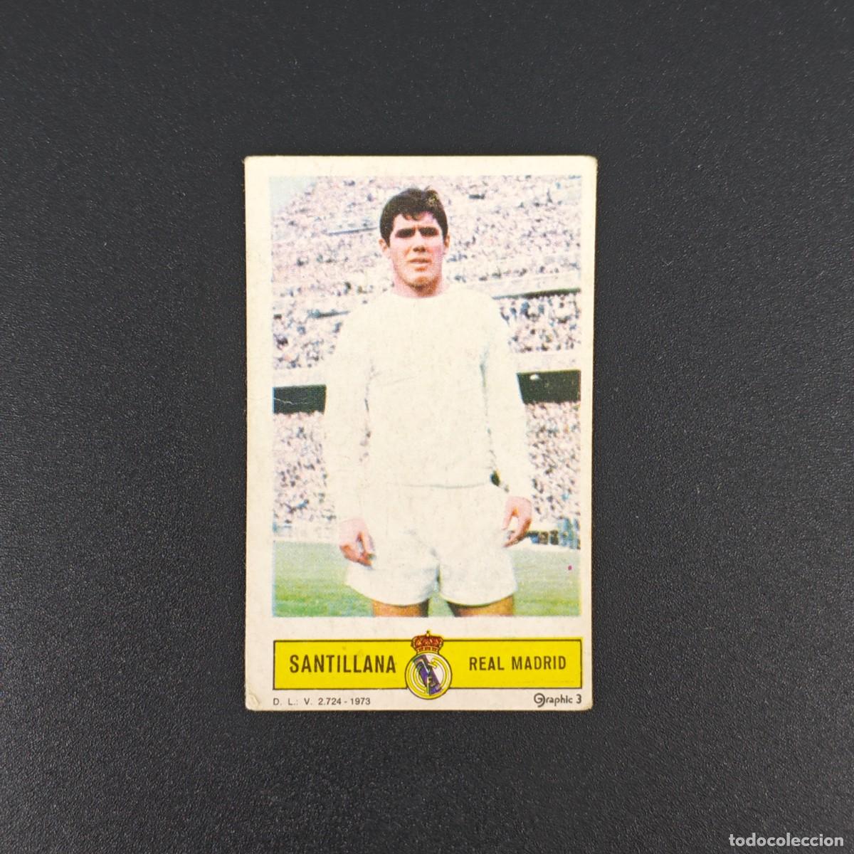 Figurine di Calcio: CROMO FUTBOL LIGA ESTE SANTILLANA REAL MADRID NUNCA PEGADO SIN PEGAR 73 74 1973 1974 RA526