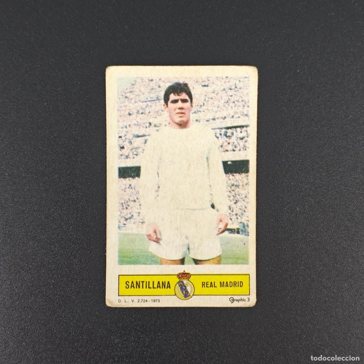 Figurine di Calcio: CROMO FUTBOL LIGA ESTE SANTILLANA REAL MADRID NUNCA PEGADO SIN PEGAR 73 74 1973 1974 RA526