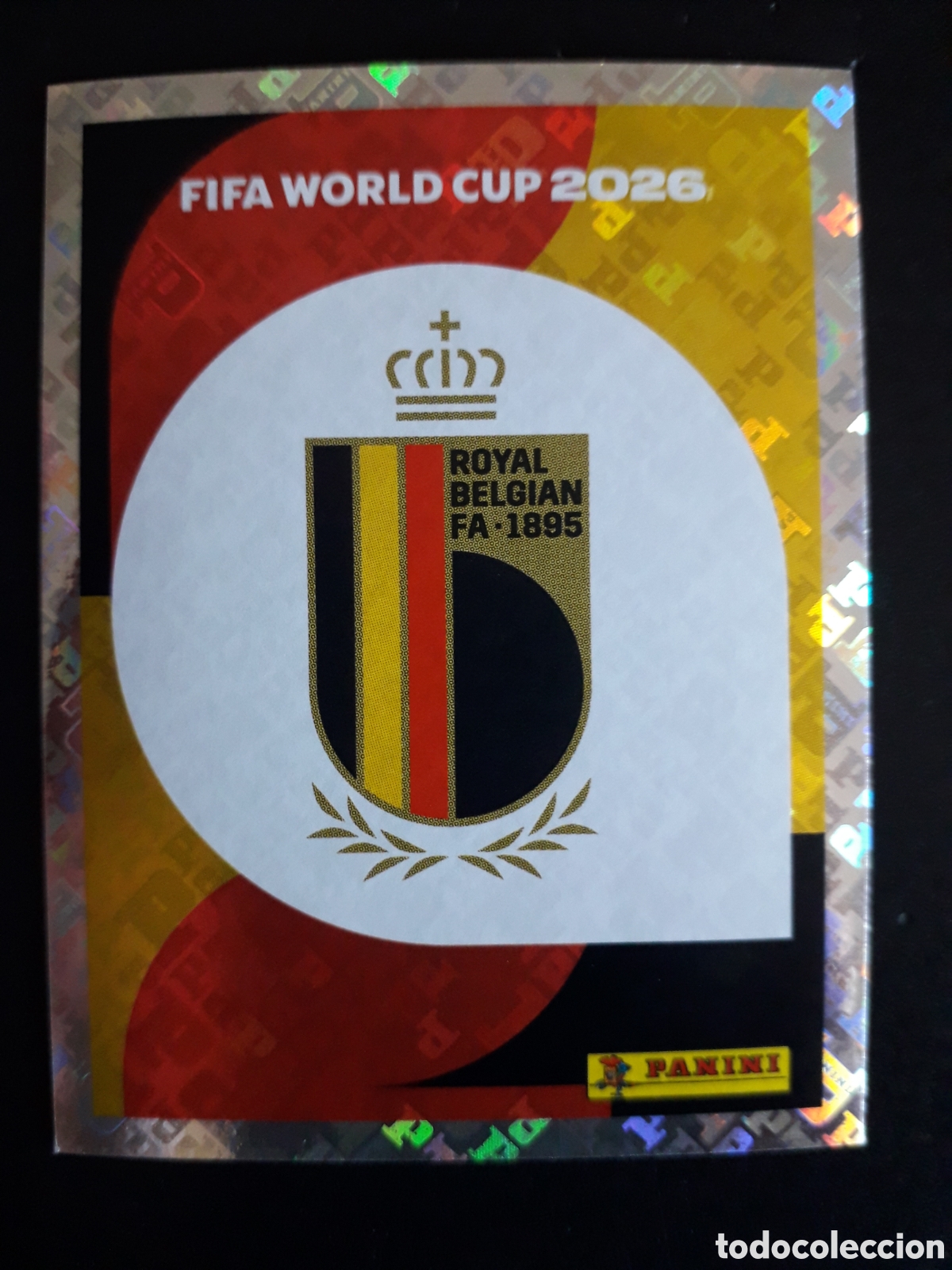 Cromos de F&uacute;tbol: ESCUDO B&Eacute;LGICA BEL 1 MUNDIAL F&Uacute;TBOL 2026 FIFA WORLD CUP PANINI SIN PEGAR PEDIDO M&Iacute;NIMO 3&euro;.