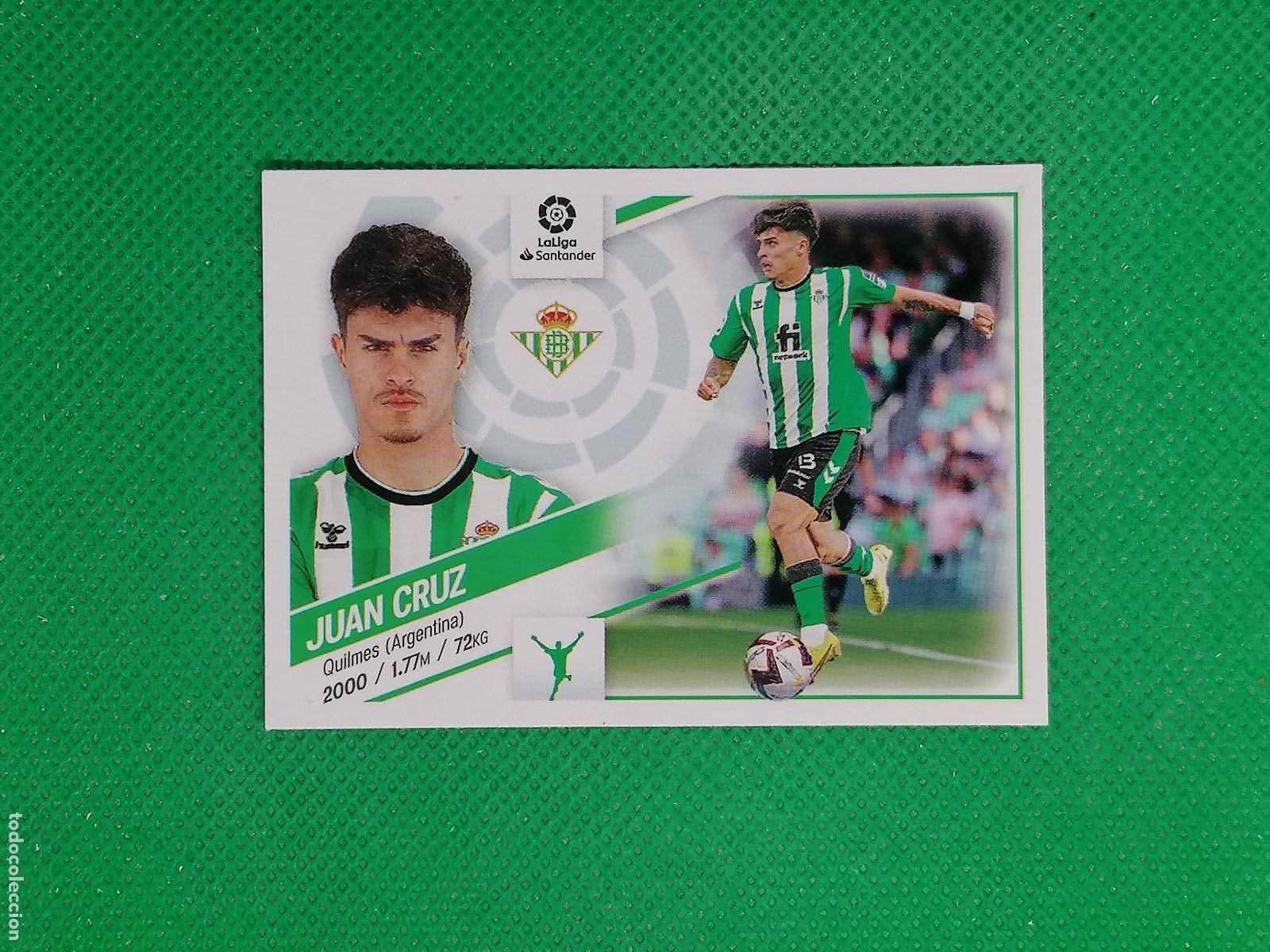 Cromos de F&uacute;tbol: 7 JUAN CRUZ BETIS MERCADO INVIERNO ⚽ PANINI LIGA ESTE 22 23 2022 2023 ⚽