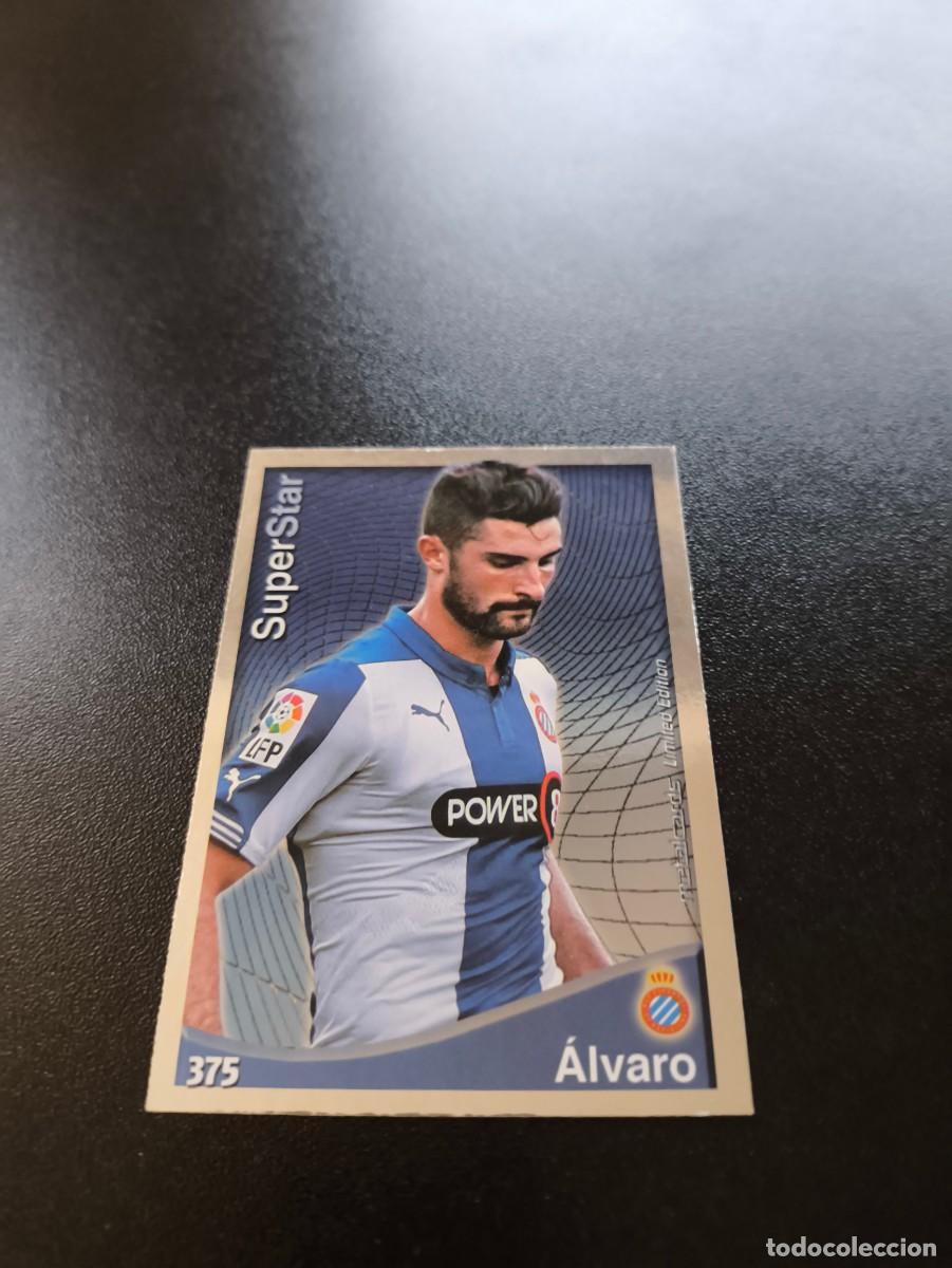 Cromos de F&uacute;tbol: 375 &Aacute;lvaro SUPERSTAR METALCARDS ESPANYOL MUNDICROMO LIGA 2014 2015 14 15 NO PANINI ESTE