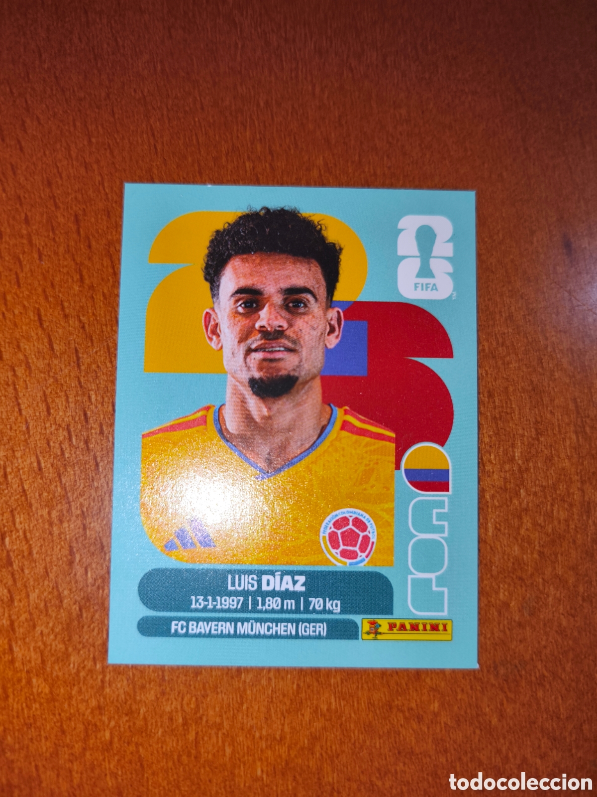 Fu&szlig;ball-Sticker: COL20 Luis D&iacute;az COL 20 Fifa World Cup 2026 Colombia