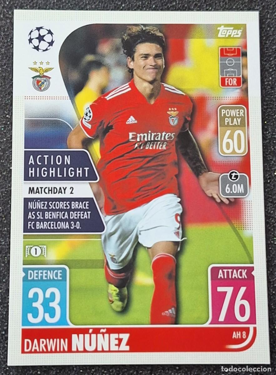 Figurine di Calcio: Darwin Nu&ntilde;ez Benfica Topps Soccer Action Highlight