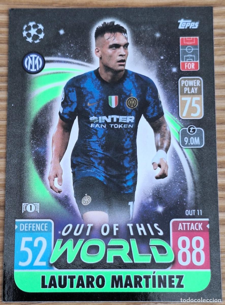Cromos de F&uacute;tbol: Lautaro Martinez Inter Milan Topps Match Attax Soccer Out of this World