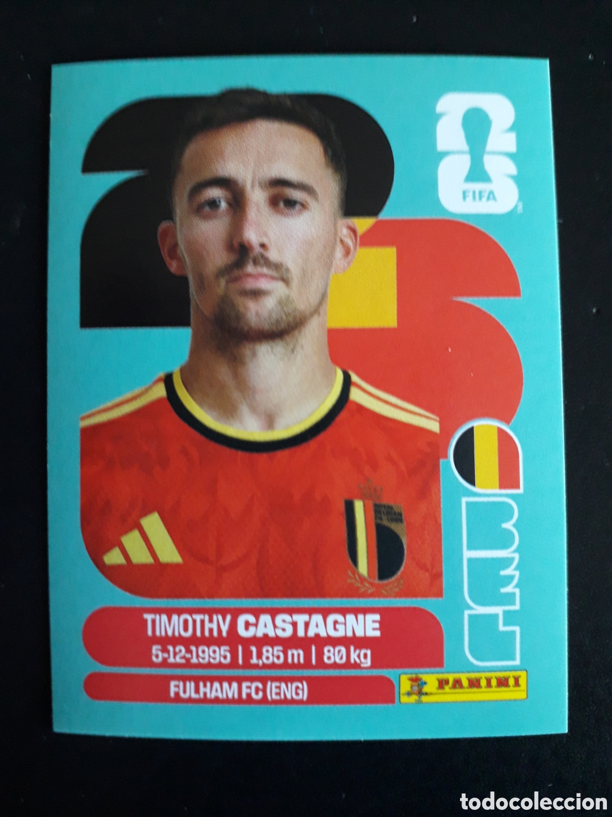 Cromos de F&uacute;tbol: CASTAGNE B&Eacute;LGICA BEL 4 MUNDIAL F&Uacute;TBOL 2026 FIFA WORLD CUP PANINI SIN PEGAR PEDIDO M&Iacute;NIMO 3&euro;