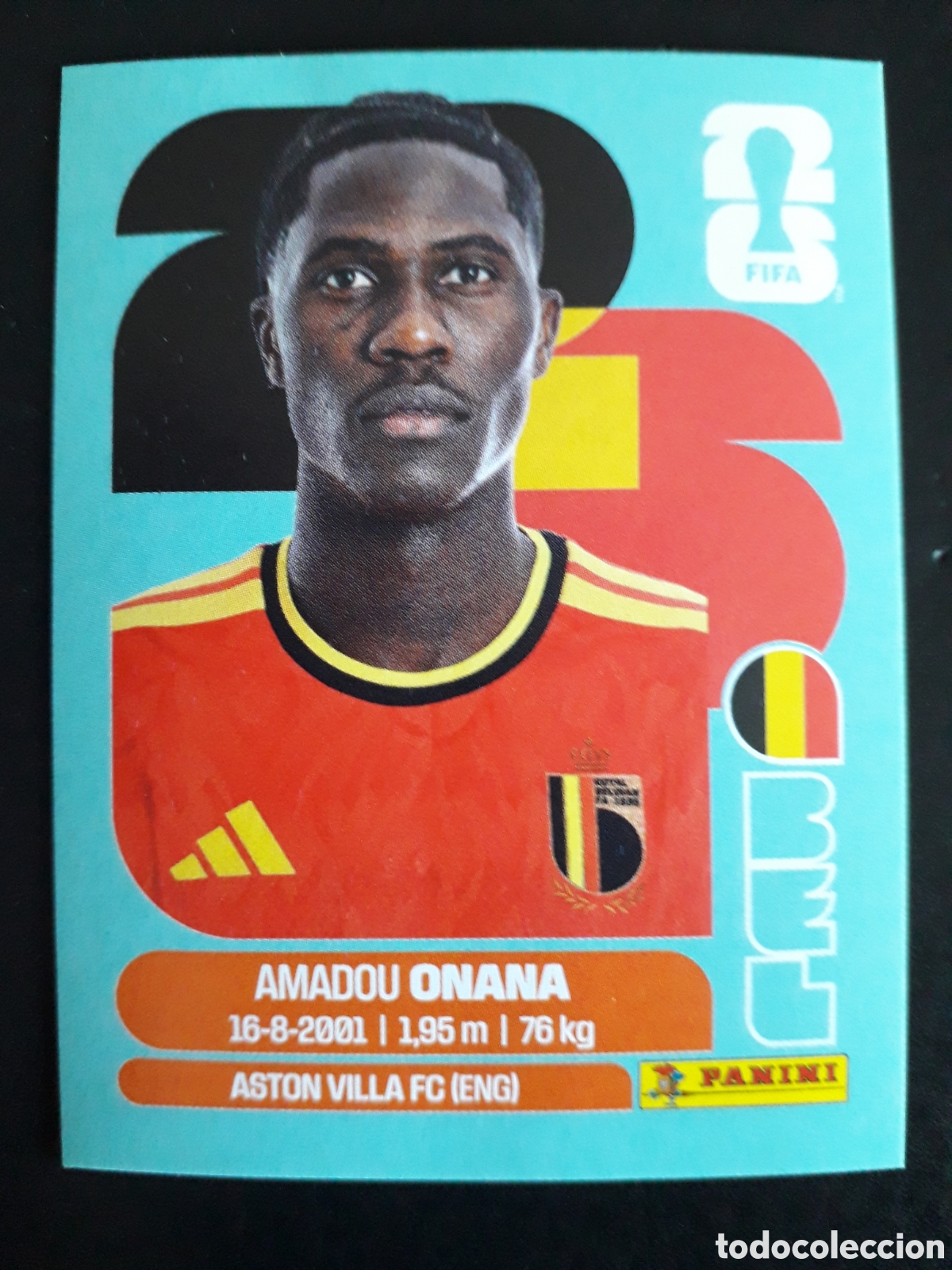 Cromos de F&uacute;tbol: ONANA B&Eacute;LGICA BEL 10 MUNDIAL F&Uacute;TBOL 2026 FIFA WORLD CUP PANINI SIN PEGAR PEDIDO M&Iacute;NIMO 3&euro;